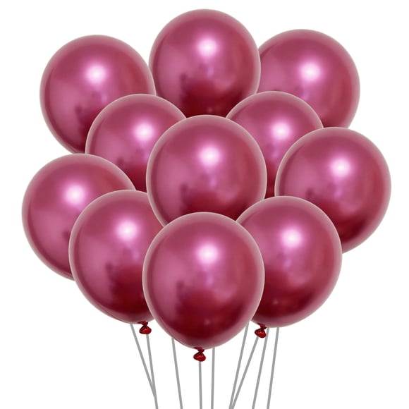 Globos Ztikug de látex metálico rojo, 18 pulgadas, 20 unidades, para cumpleaños