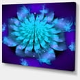 thumbnail image 2 of Fleur Fractale Bleue Étalée, 2 of 3
