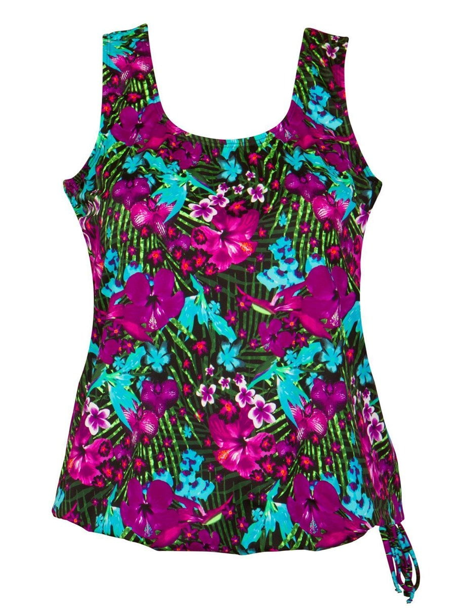 walmart plus size swim tops