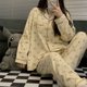 thumbnail image 1 of Pajamas Women's Spring and Autumn Long Sleeve 2024 New Cotton Sweet Hello Kitty Han Fan Girls' Home Clothes suit, 1 of 5