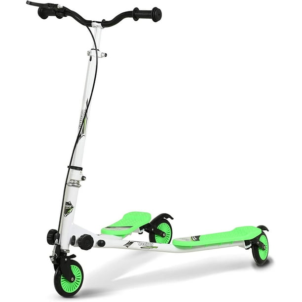 Uenjoy Ride On Car,Kids Swing Scooter 3 Wheels Foldable Swing Car Y