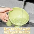 thumbnail image 4 of Elevated Tilted Pet Bowl, Ergonomic Raised Feeding Dish For Small Dogs And Cats, Non-Slip Tilted Food And Water Bowl, 4 of 7