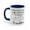 Navy, variant on Promoted from Dog Grandma to human Grandma-Gift Accent Coffee Mug, 11oz