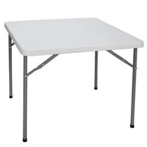 ZENY Camping Table, White, 3 ft, 3 ft