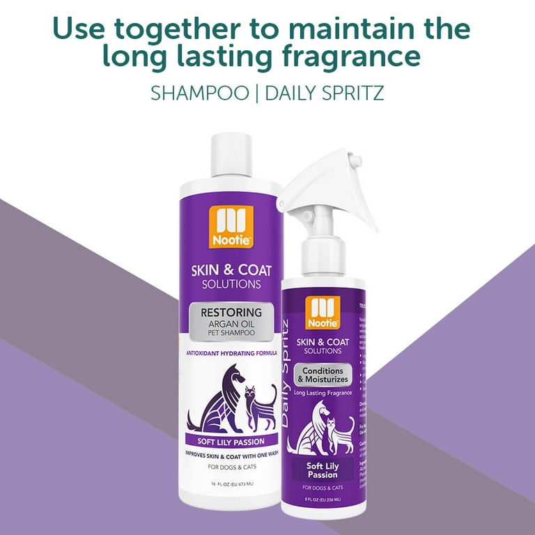 Nootie Foaming Waterless Shampoo for Dogs and Cats 7 Ounce Soft