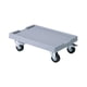 thumbnail image 5 of Soporte para macetas con ruedas giratorias de 360 ​​grados, soporte para plantas rodante, paleta gris, 5 of 9
