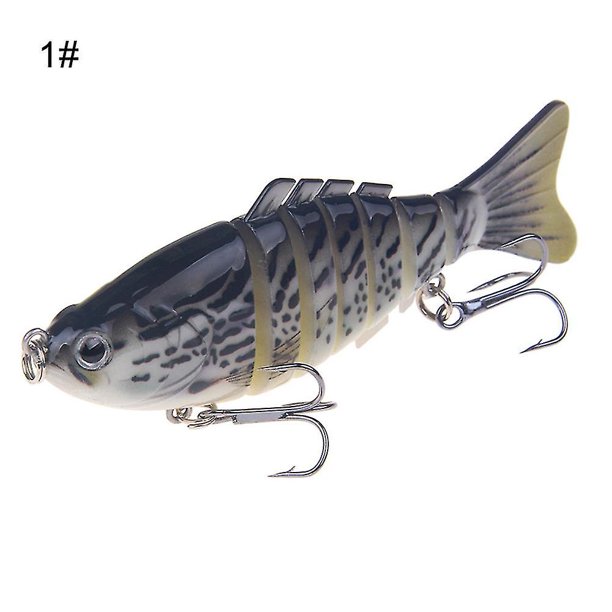 Señuelo de estimulación de agua dulce azul de 10cm, cebo de manivela