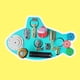 thumbnail image 3 of Tablero sensorial Montessori multifunción juguete preescolar habilidades básicas para la vida juguete educativo de Motor fino + años pescado azul Hugo tablero de actividad ocupada, 3 of 7