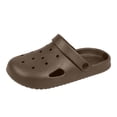 thumbnail image 3 of MDUKONU Unisex Garden Clogs, Womens and Mens on Shoes, Comfortable Quick Dry Lightweight Sandals for Beach Casual, Indoor and Outdoor Size: 6 Coffee, 3 of 10