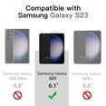 thumbnail image 2 of JETech Matte Case for Samsung Galaxy S23 5G 6.1-Inch, Frosted Translucent Back Protective Slim Phone Cover, Anti-Fingerprints (Black), 2 of 7