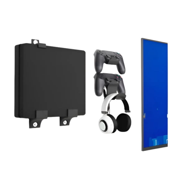 Soporte De Pared Para Ps4 Slim Modelo Negro