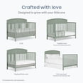 thumbnail image 5 of Dream On Me Storybrooke 5 in 1 Convertible Crib, Meadow Green, 5 of 9