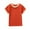 Orange, variant on ZyeKqe Toddler Boys Girls Summer Tops Unisex Short Sleeve Crewneck T Shirts Solid Color Loose Fitted Comfy Tees