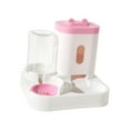 thumbnail image 1 of Comedero automático para mascotas 2 en 1, cuenco de alimentación para gatos y dispensador de agua, bebedero, estación de alimentación, bebedero para Rosa, 1 of 8