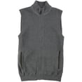 thumbnail image 1 of Tasso Elba Mens Faux Suede Sweater Vest, Grey, Small, 1 of 2