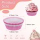 thumbnail image 3 of Uxcell 100-Pack Moldes de Cupcake Estándar para Hornear, Fundas para Cupcake Resistentes a la Grasa para Boda/Cumpleaños/Fiestas/Christmas[Rosa/Blanco], 3 of 6
