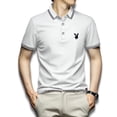 thumbnail image 1 of Los Hombres Polo Camiseta M-5XL De Gran Tamaño De La Moda Casual Actividad De Color Sólido Cuello De Manga Corta Topspangjing, 1 of 4