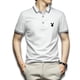 thumbnail image 1 of Los Hombres Polo Camiseta M-5XL De Gran Tamaño De La Moda Casual Actividad De Color Sólido Cuello De Manga Corta Topspangjing, 1 of 4