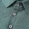 thumbnail image 5 of GEWSEY Mens Long Sleeve Polo Shirt Classic Casual Button Collared Fashion Golf Shirts (Green, L), 5 of 9