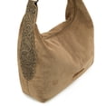 thumbnail image 5 of Wrangler Suede Hobo Purse for Women Embossed Soft Slouchy Shoulder Bag 2Pcs Set, Khaki, 5 of 7