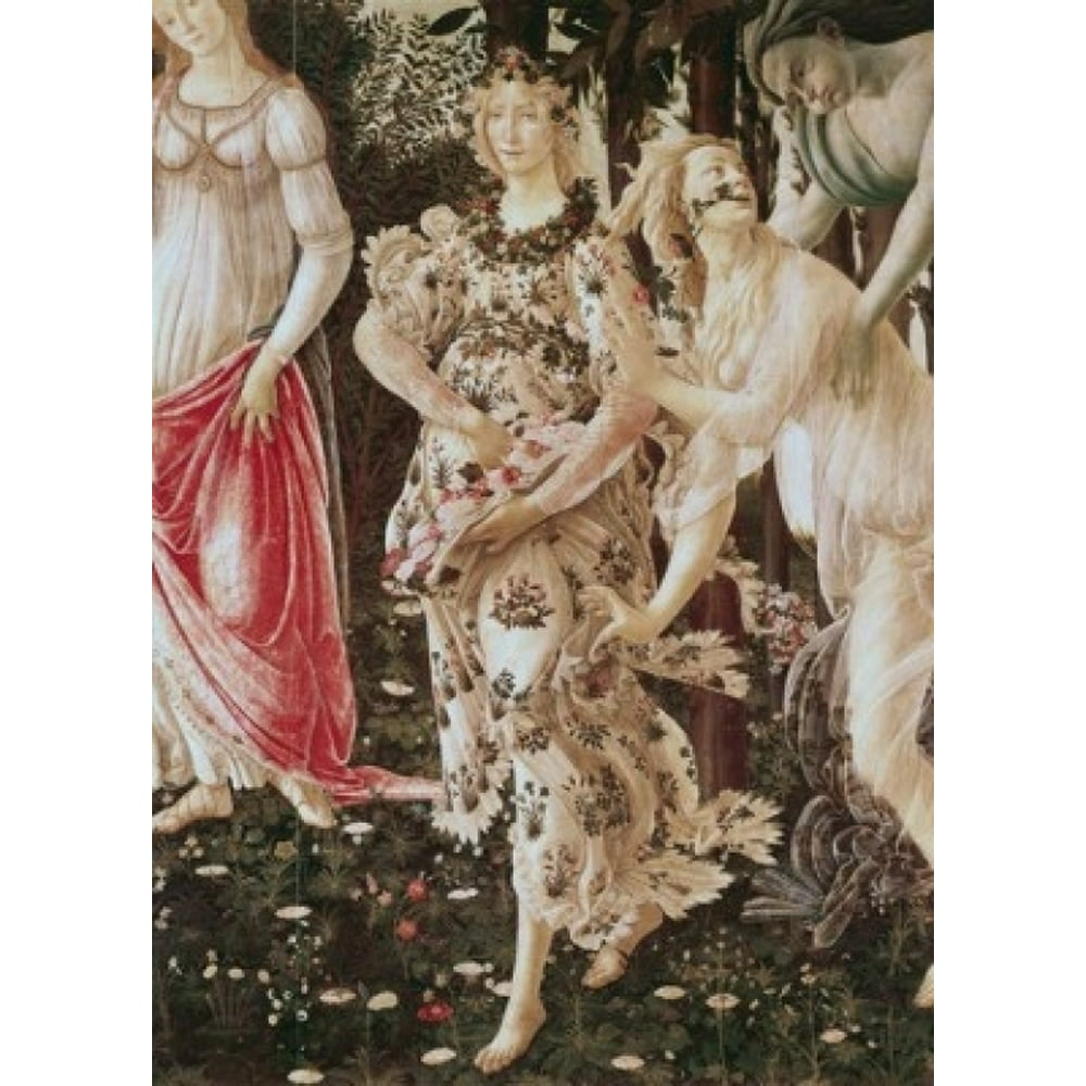 La Primavera Detail Ca 1481 Sandro Botticelli 1444-1510 Italian Tempera ...