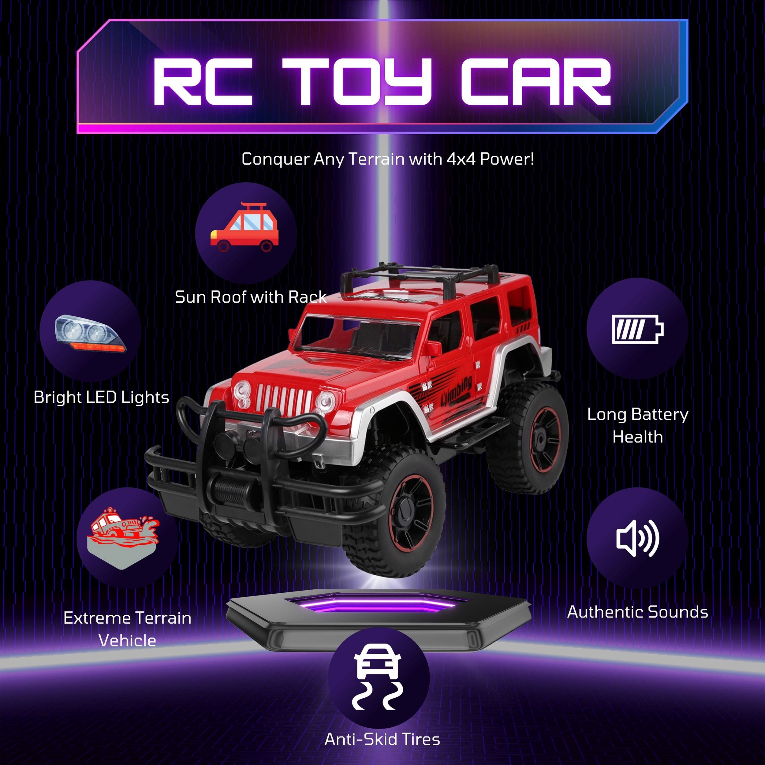 Remote Control Trucks 1:12 Scale RC Monster Car Off Road Vehicle High Speed Racing Cars Big Foot Jeep Truck