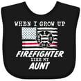 thumbnail image 3 of Inktastic When I Grow Up I Want to Be a Firefighter Like My Aunt Boys or Girls Baby Bib, 3 of 4