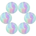 thumbnail image 3 of Coolnut Mermaid Round Placemats Waterproof Non-Slip Washable Place Mats Polyester Table Mats Set of 4 Heat Resistant for Home Kitchen Holiday Party Home Decor Gifts, 3 of 7