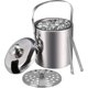 thumbnail image 1 of Insulated Ice Bucket with Tongs Handle Lid 1.3L Double Walled Stainless Steel Ice Buckets Champagne Cooler for Bottle Bar Birthdays Parties Picnics, 1 of 5