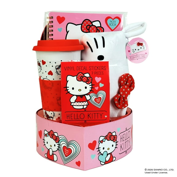 Hello Kitty Heart Box Valentines Gift Set