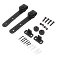 thumbnail image 2 of Sliding Door Hardware Kit, Barn Door Style Sturdy Cabinet Doors Sliding Hanging Rail Pulley  For Home, 2 of 8