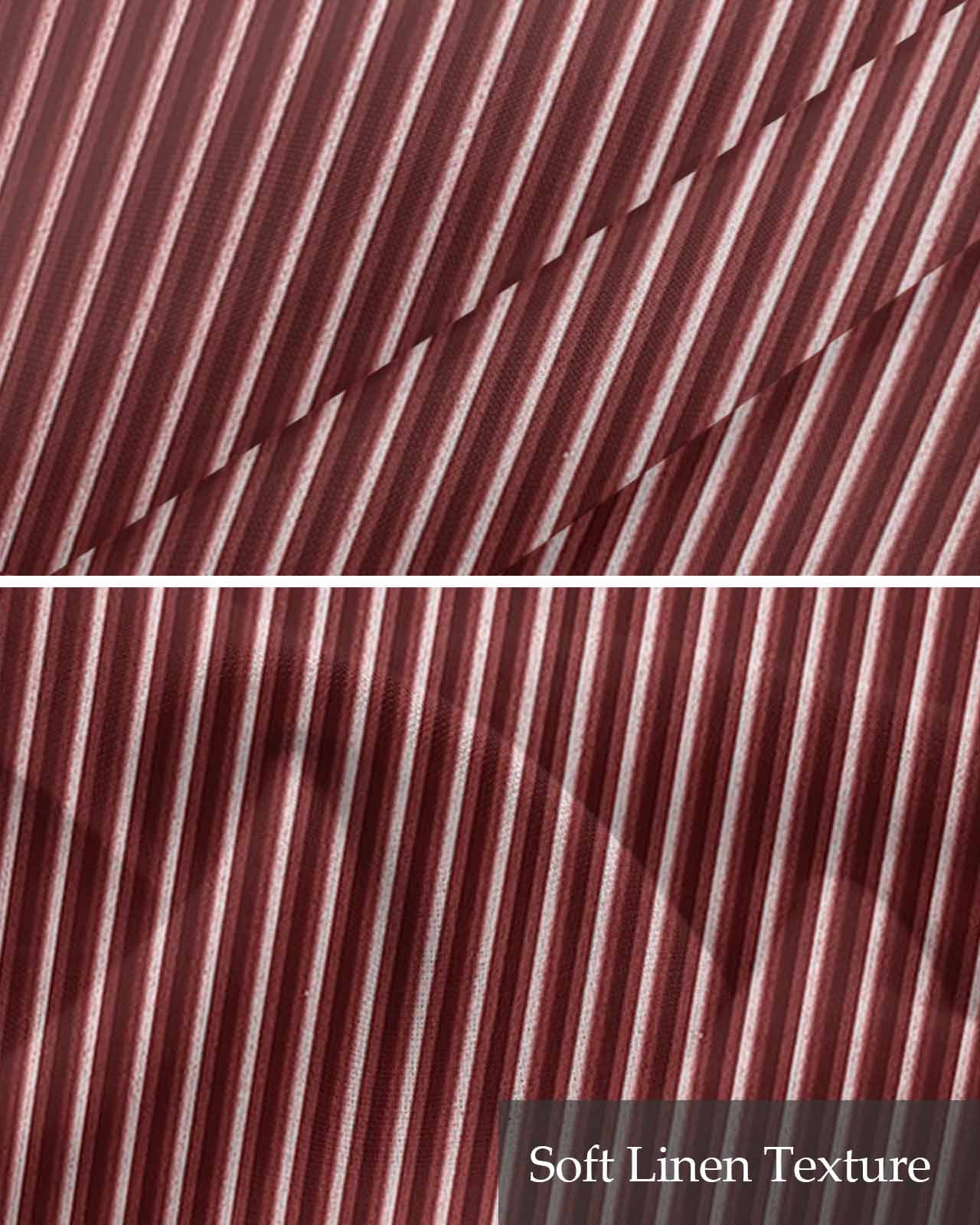 Red Striped Linen Curtain Valance for Bedroom/Bathroom/Kitchen/Office/Living/Dining Room Window,Modern Abstract Art Aesthetics Rod Pocket Topper Decorative Cafe Drapes Panel 54"x18"
