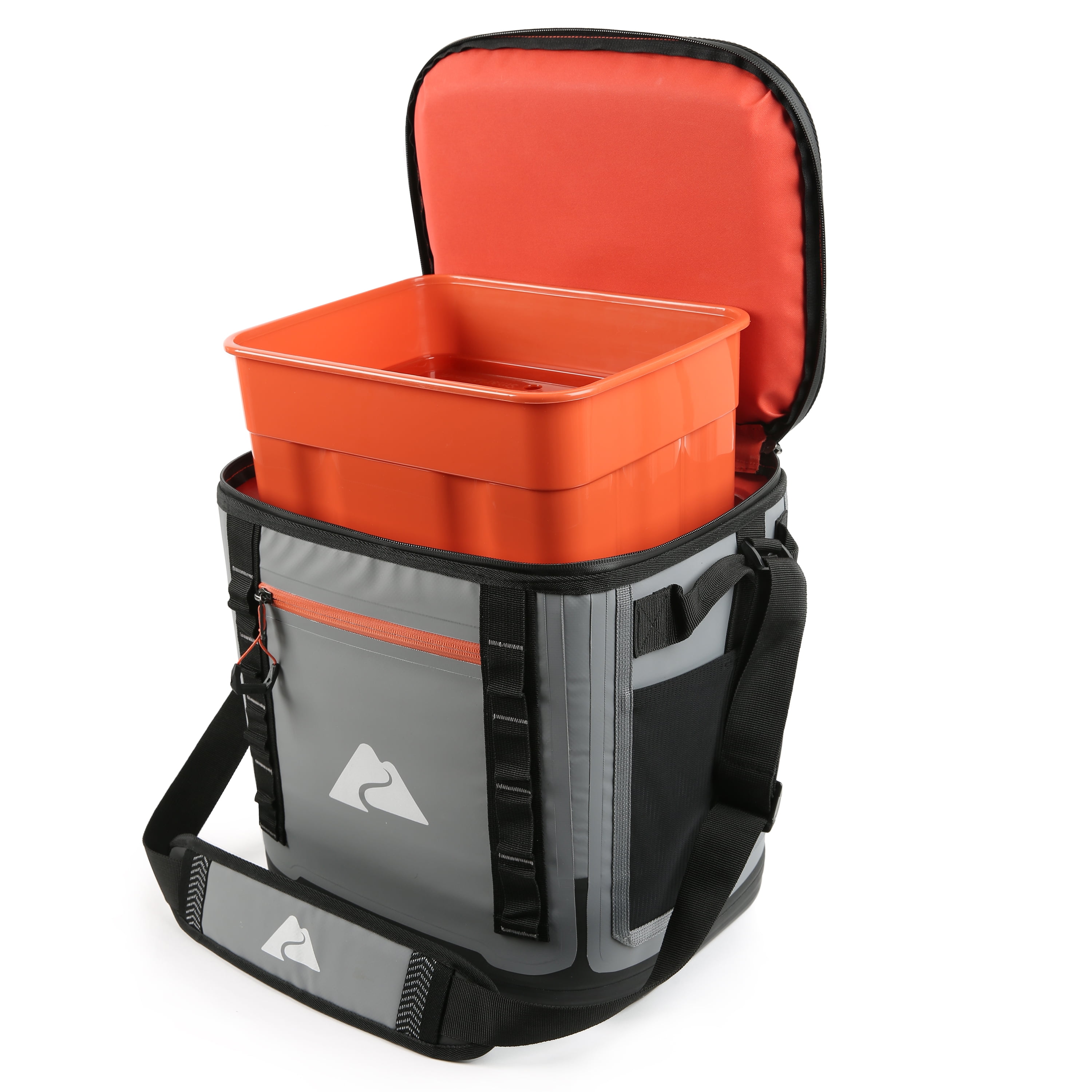 Ozark Trail 24 Can Welded Hard Liner Soft Sided Cooler, Gray