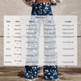 thumbnail image 3 of Ankola Women’s Retro Floral Print Flare Pants High Waist Casual Bell‑Bottom Trousers With Pockets, 3 of 6