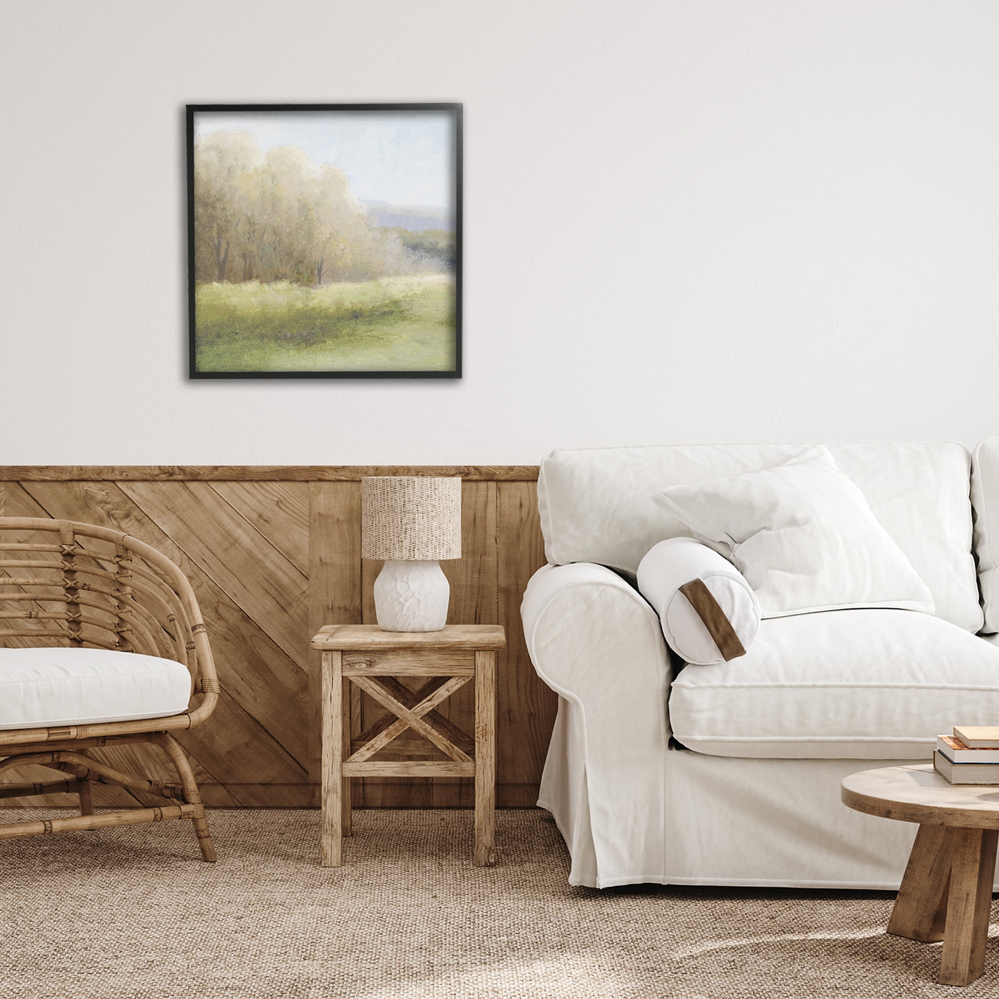 Stupell Industries Within Familiar Place Meadow Black Framed Giclee Art, design by Michael Marcon