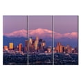 thumbnail image 4 of TISHIRON 3PCS Framed Canvas Wall Art Set,42"x28" Los Angeles Skyline Panorama at Dusk Canvas Art Decor, 4 of 7