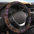 thumbnail image 5 of Lsque Five Nights At Freddy'S Pattern Elastic Stretch Steering Wheel Cover,Universal 15 inch, Microfiber Breathable Ice Silk, Anti-Slip, Odorless, Easy Carry, 5 of 7