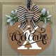 thumbnail image 2 of Front Door Wreath Decorative Hanging Plaques, Last Name Year Round, Wooden Frame, Festive Home Decor, Easy Installation, Metal Rolling, For Office, Elegant Door Accent,topliu, 2 of 8