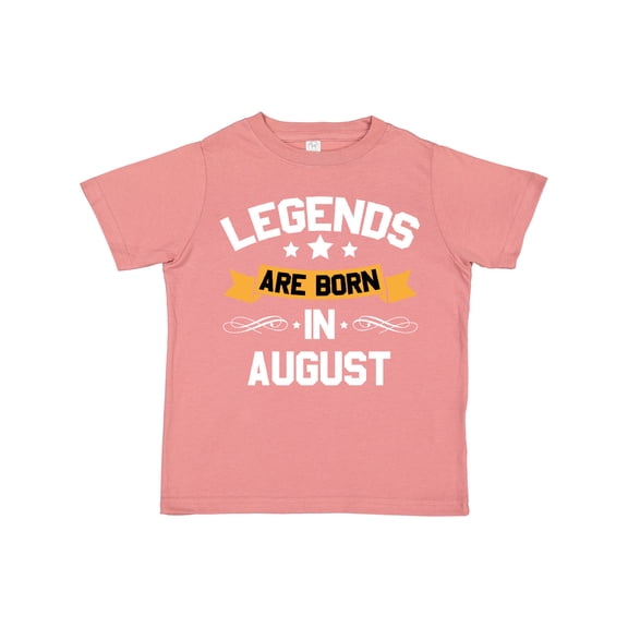 Inktastic Legends Are Born in August Boys or Girls Toddler T-Shirt