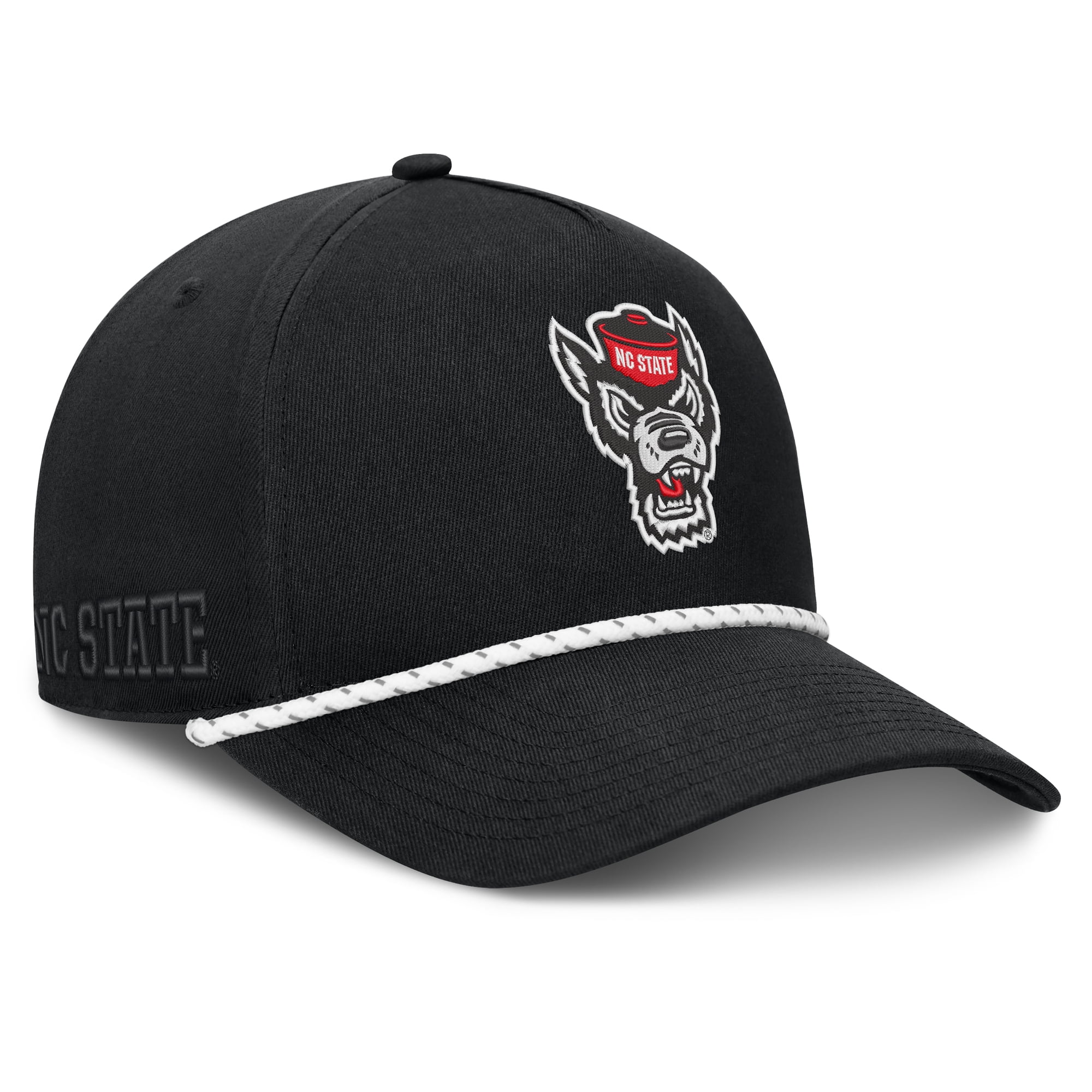 Men's Fanatics  Black NC State Wolfpack Undertone Rope Adjustable Hat