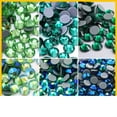 thumbnail image 2 of Green Series Color Better DMC Hot Fix Rhinestones Glass Strass Hotfix Iron On Rhinestones Sewing Fabric Decorations, 2 of 3