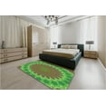 thumbnail image 4 of Ahgly Company Indoor Square Patterned Oak Brown Area Rugs, 7' Square, 4 of 6