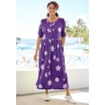thumbnail image 4 of Woman Within Plus Size Stamped Empire Waist Dress, 4 of 4