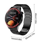 Smart Watch,24-Hour Health Management,with Replacement Strap,Bluetooth Sports Heart Rate Monitor Led Watch,Fitness Tracker With Multiple Exercise Modes(Black 2*2*0.6in)from ANMUYUM