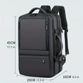 thumbnail image 2 of 17.3 Inch Computer Laptop Carry Bag Office Designer Waterproof Business Laptop Briefcase Bag Backpacks For Men Women, Water Resistant College School Airline Approved Work Bag With USB Charging, 2 of 5