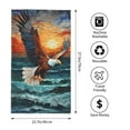 thumbnail image 2 of Kdxio Hand Towel Textured Bald Eagle for Bathroom Kitchen Fingertip Bath Towels 27.5 x 16 Inch Home Hotel Gym Laundry Room, 2 of 5