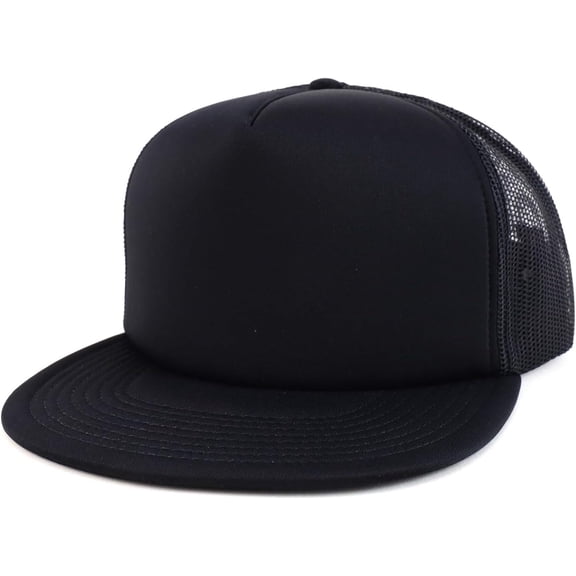 CoCoMangos Armycrew Oversized XXL 5 Panel Flat Bill Foam Trucker Mesh Back Baseball Cap