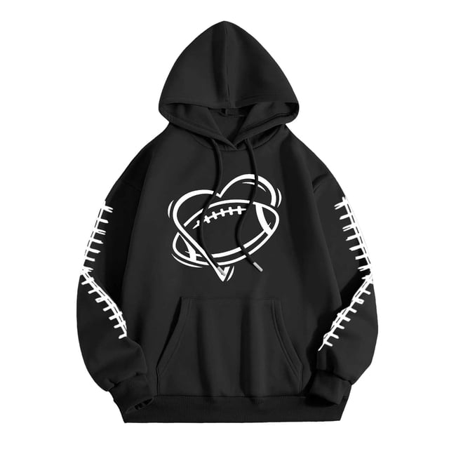 VBARHMQRT Sweat à Capuche Blanc pour Femmes, Pull Graphique Surdimensionné, Manches Longues Décontractées, avec Poches