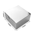 thumbnail image 5 of BalsaCircle 100 Pieces 4"x4"x2" Cake Wedding Favors Boxes Tuck Top Silver, 5 of 8