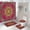 Style 02, variant on 4Pc Bohemia Ethnic Style Bathroom Curtains Colorful Mandala Waterproof Shower Curtain Set Non-Slip Bath Mat Rug Toilet Lid Cover
